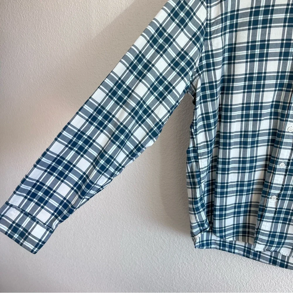 J. Crew Men’s Long‎ Sleeve Madras Oxford Shirt